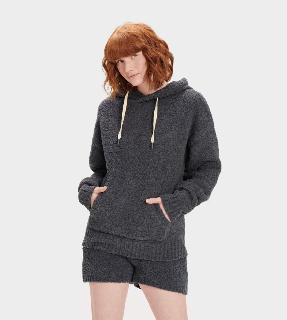 Ugg Hoodie Womens - Ugg Asala Obsidian - 150HZBENV